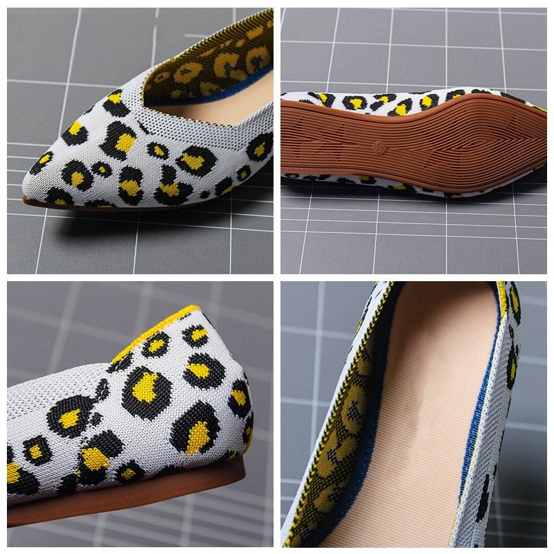Women's Breathable Knit Pointed Summer Shoes - Image 5